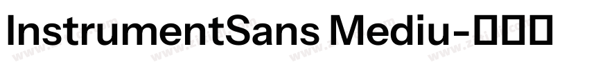 InstrumentSans Mediu字体转换